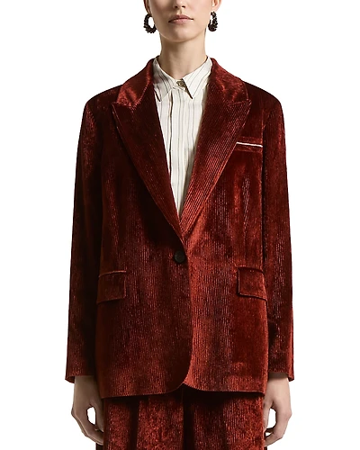 Peserico Velour Blazer