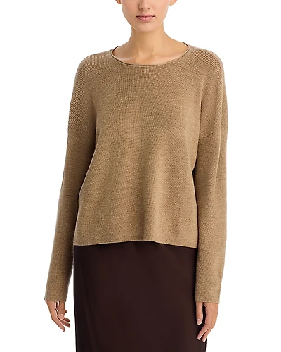 Eileen Fisher Crewneck Wool Sweater