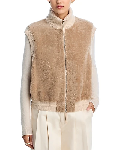 Lafayette 148 New York Shearling Vest
