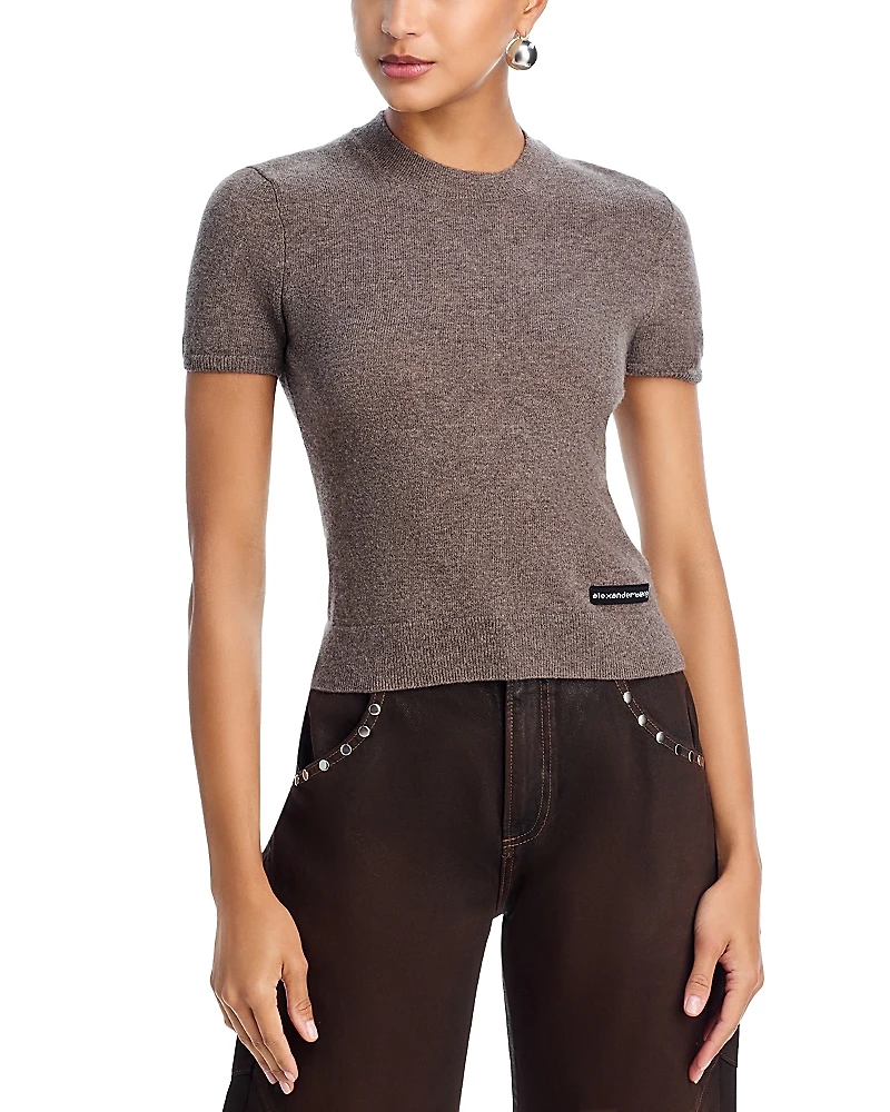 alexanderwang. t Short Sleeve Wool Crewneck Tee