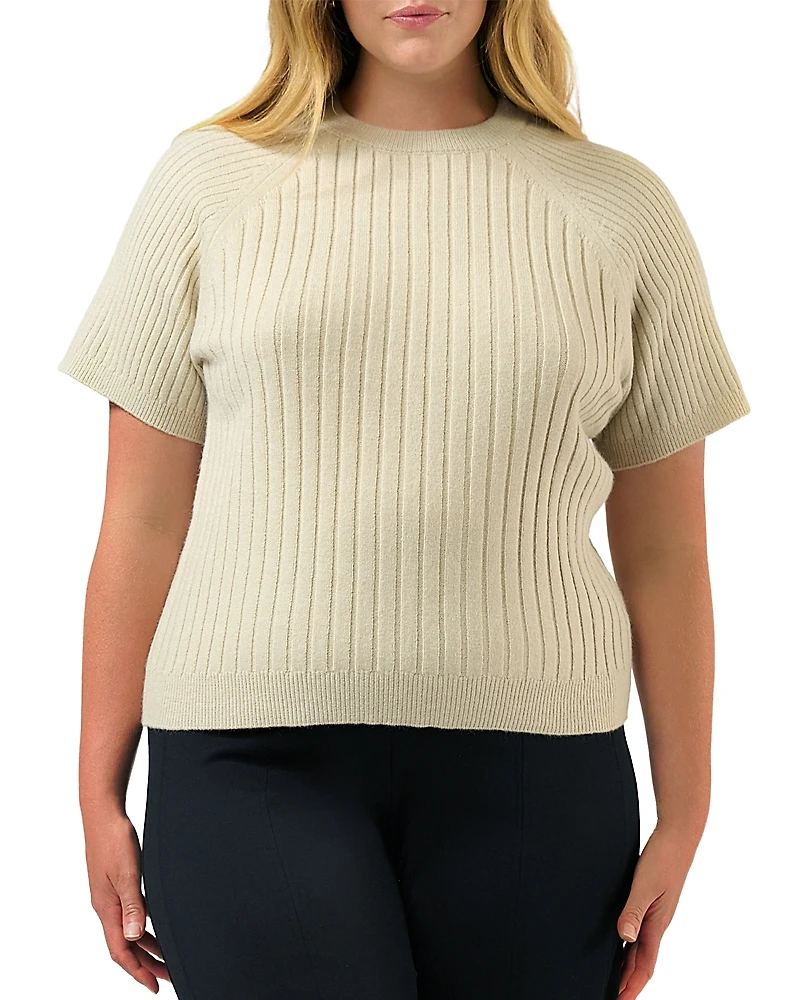 Estelle Plus Sera Ribbed Knit Top