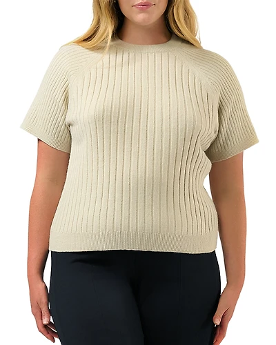Estelle Plus Sera Ribbed Knit Top