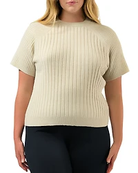 Estelle Plus Sera Ribbed Knit Top