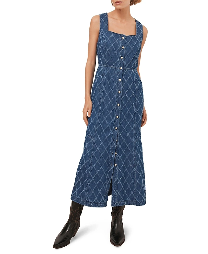 Mint Velvet Women's Denim Midi Dress