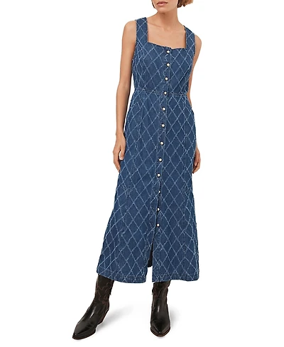 Mint Velvet Women's Denim Midi Dress
