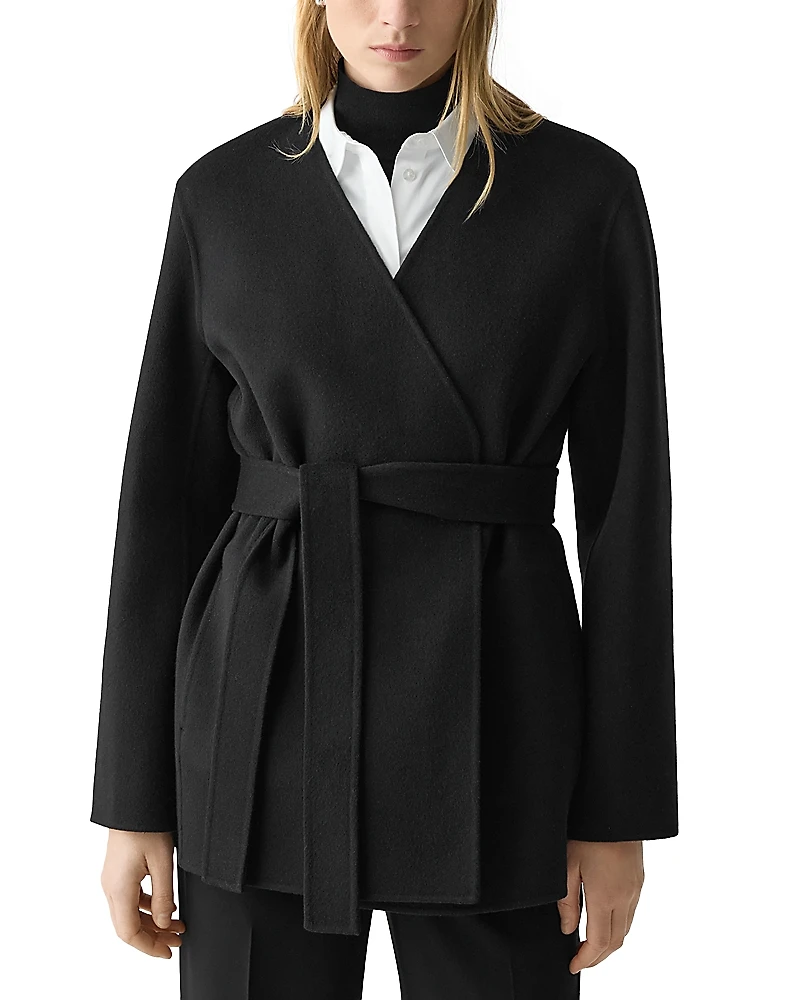 Theory Wool & Cashmere Wrap Jacket