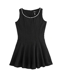 Aqua Girls' Tweed Sleeveless Dress - Big Kid Exclusive