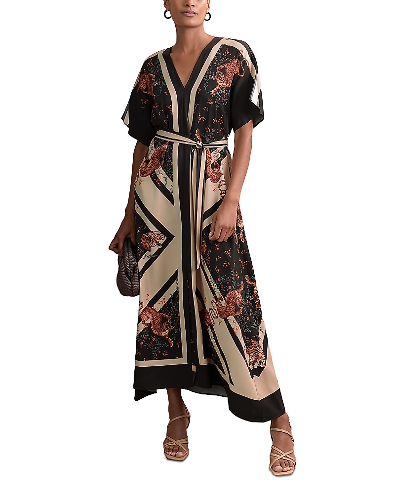 Reiss x Alice Canale Hanna Tiger Placed Maxi Dress - Exclusive