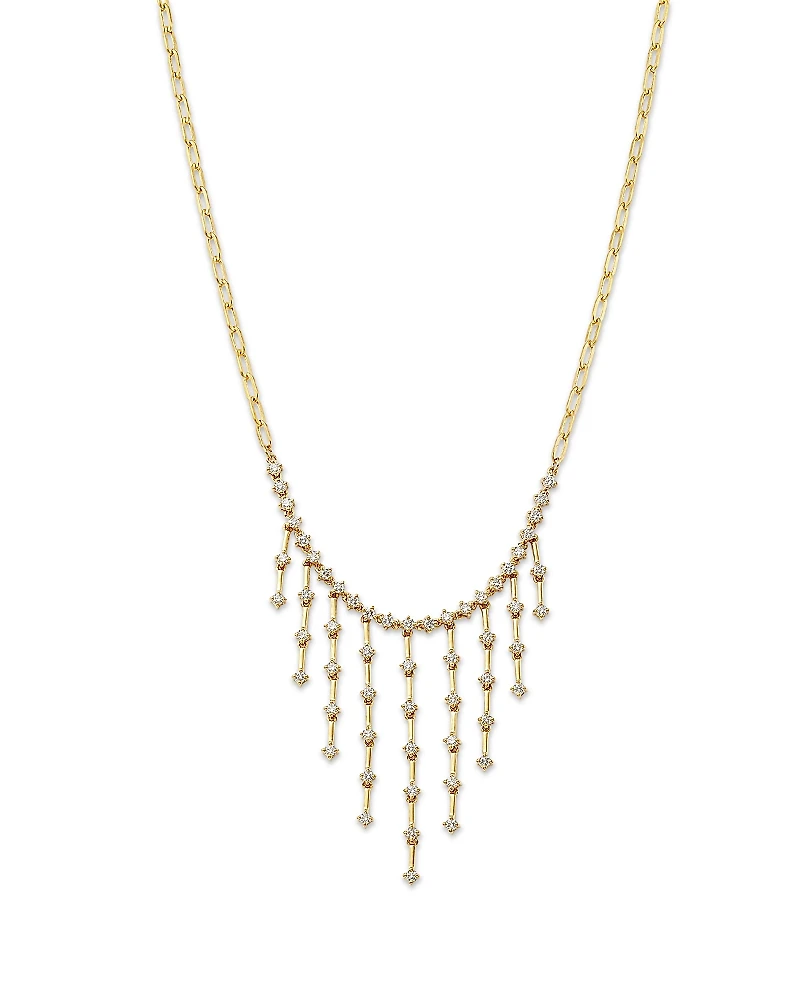 Bloomingdale's Fine Collection Diamond Droplet Necklace