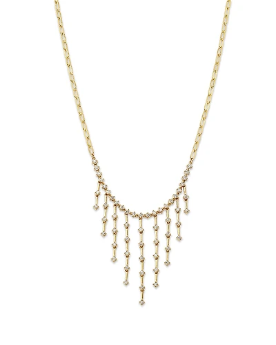 Bloomingdale's Fine Collection Diamond Droplet Necklace