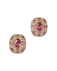 Bloomingdale's Fine Collection Pink Sapphire & Diamond Stud Earrings