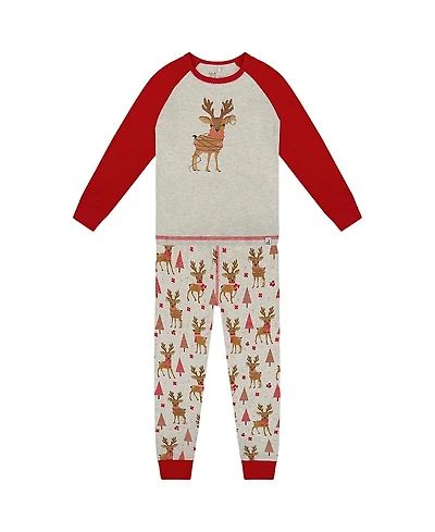 Deux par Girls' Organic Cotton Two-Piece Pajamas