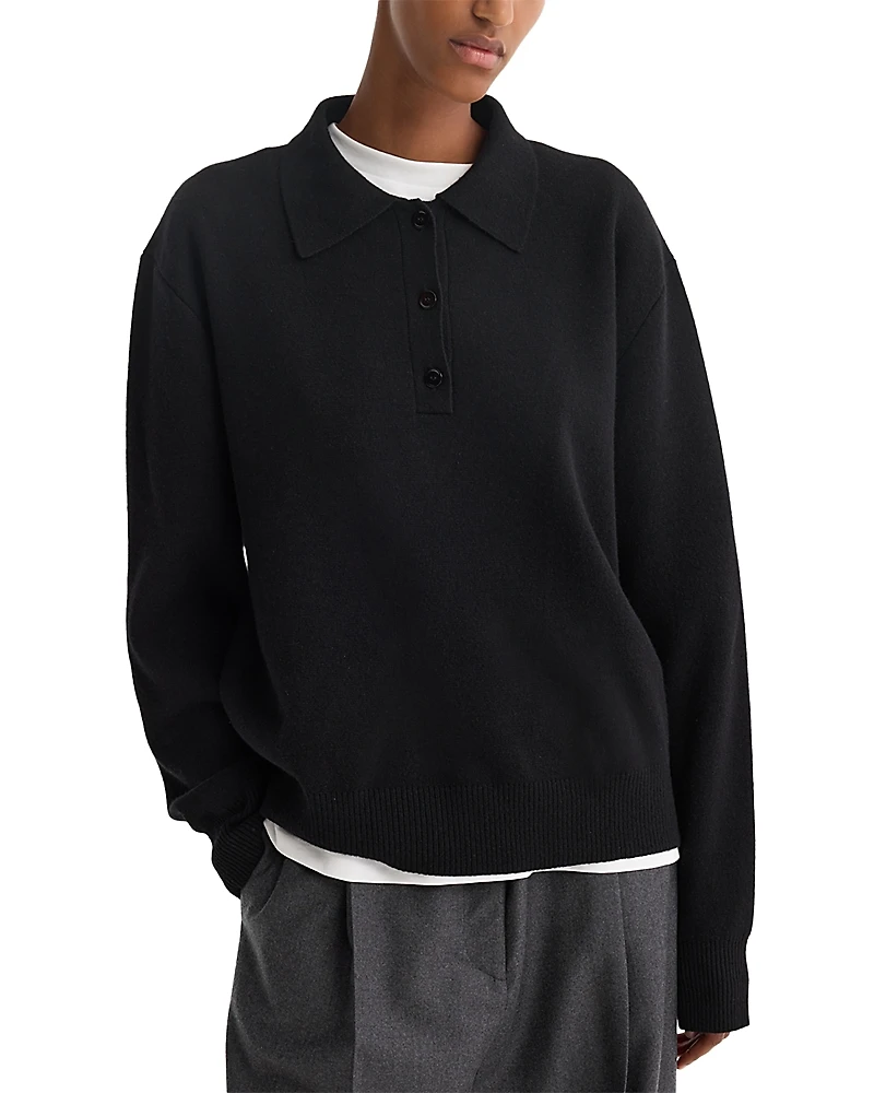 ROHE Wool Cashmere Compact Knitted Polo