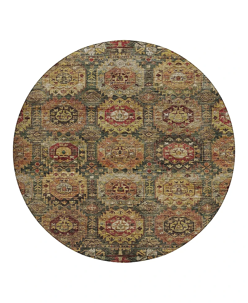 Dalyn Rug Company Silk Road SR11 Round Area Rug, 8'0x8'0