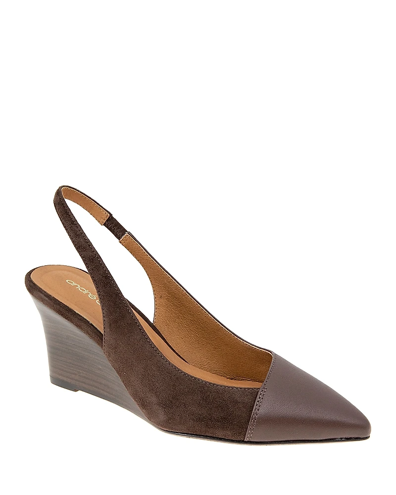 Andre Assous Women's Laina Slingback Wedge Pumps