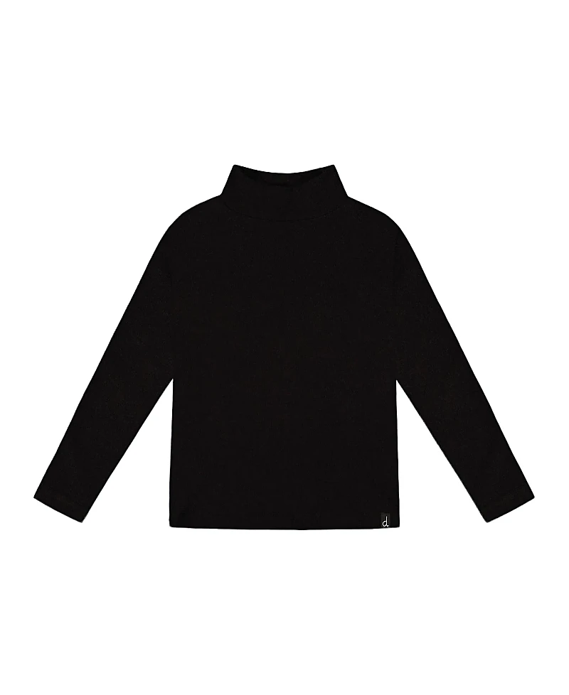 Deux par Girls' Super Soft Ribbed Mock Neck Top - Little Kid