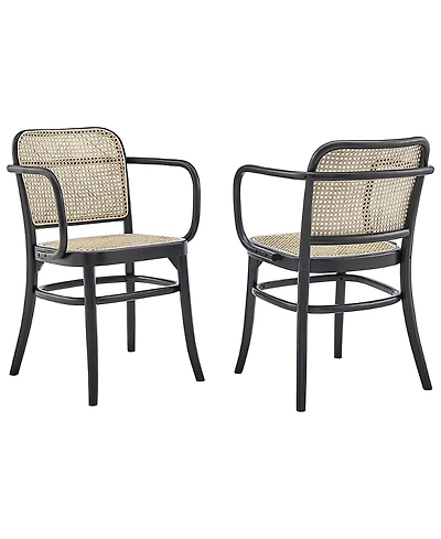 Modway Winona Wood Dining Chair, Set of 2