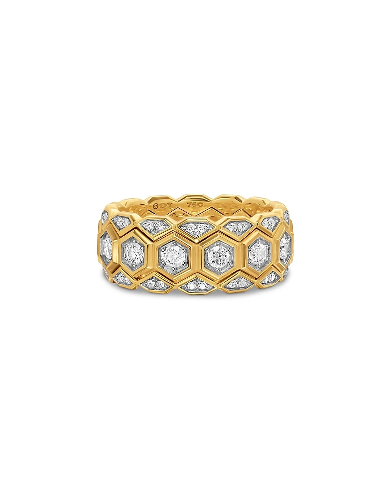 Men's Hex Stack Ring