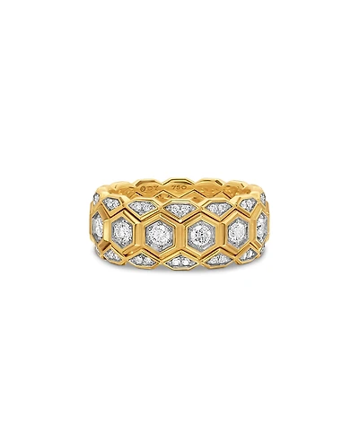 Men's Hex Stack Ring
