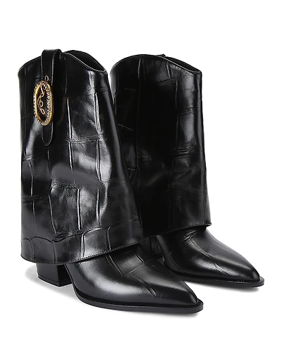 Kurt Geiger London Women's Fold Over Ankle Boots