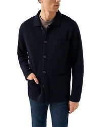 Eton Relaxed Fit Merino Wool Overshirt