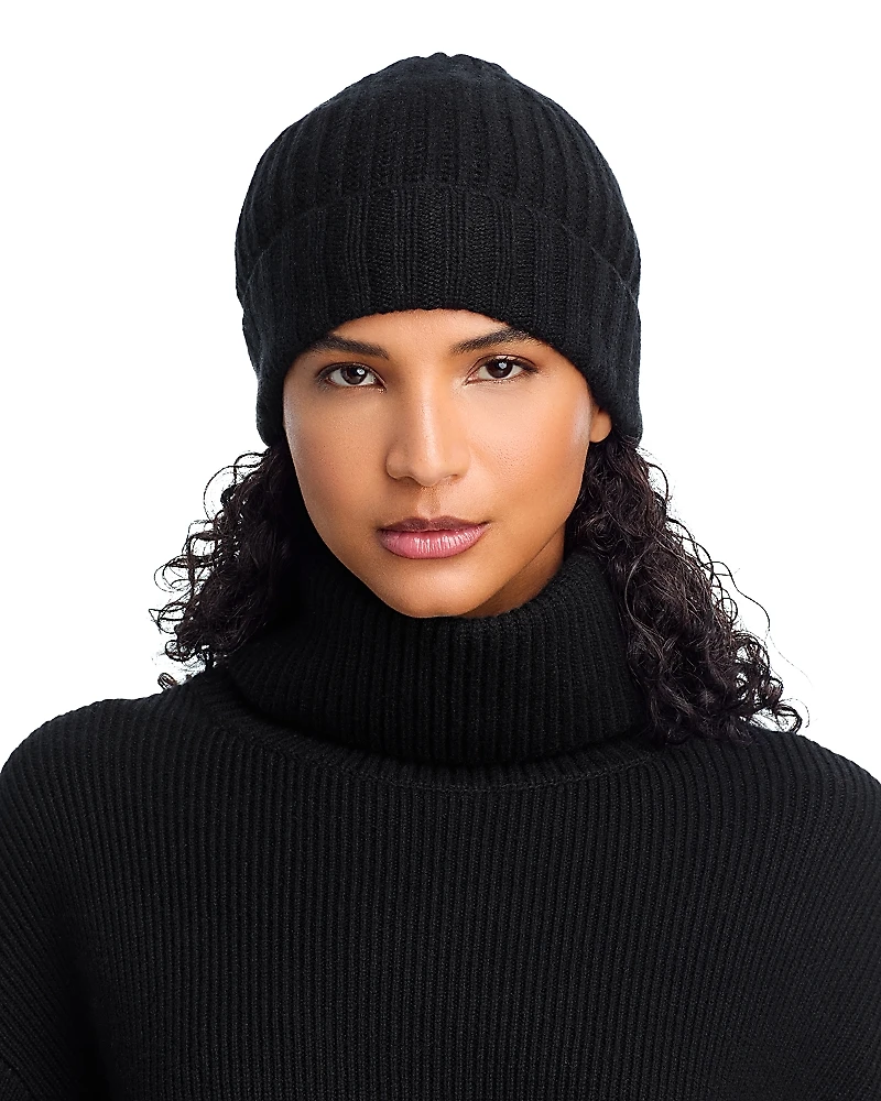 V Fraas Rib Knit Cuff Cashmere Hat - Exclusive