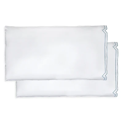 Dea Luxury Linens Artemide Embroidery Standard Pillowcase, Pair