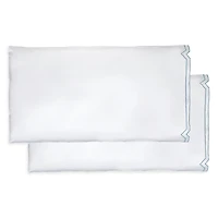 Dea Luxury Linens Artemide Embroidery Standard Pillowcase, Pair