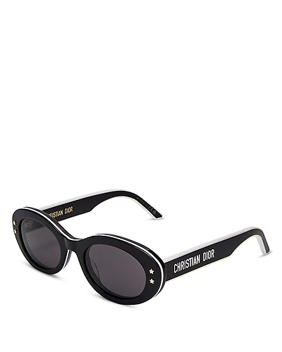 Dior DiorPacific B4I Oval Sunglasses, 51mm