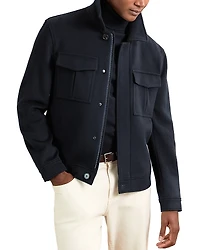 Reiss Perisil Concealed Placket Jacket