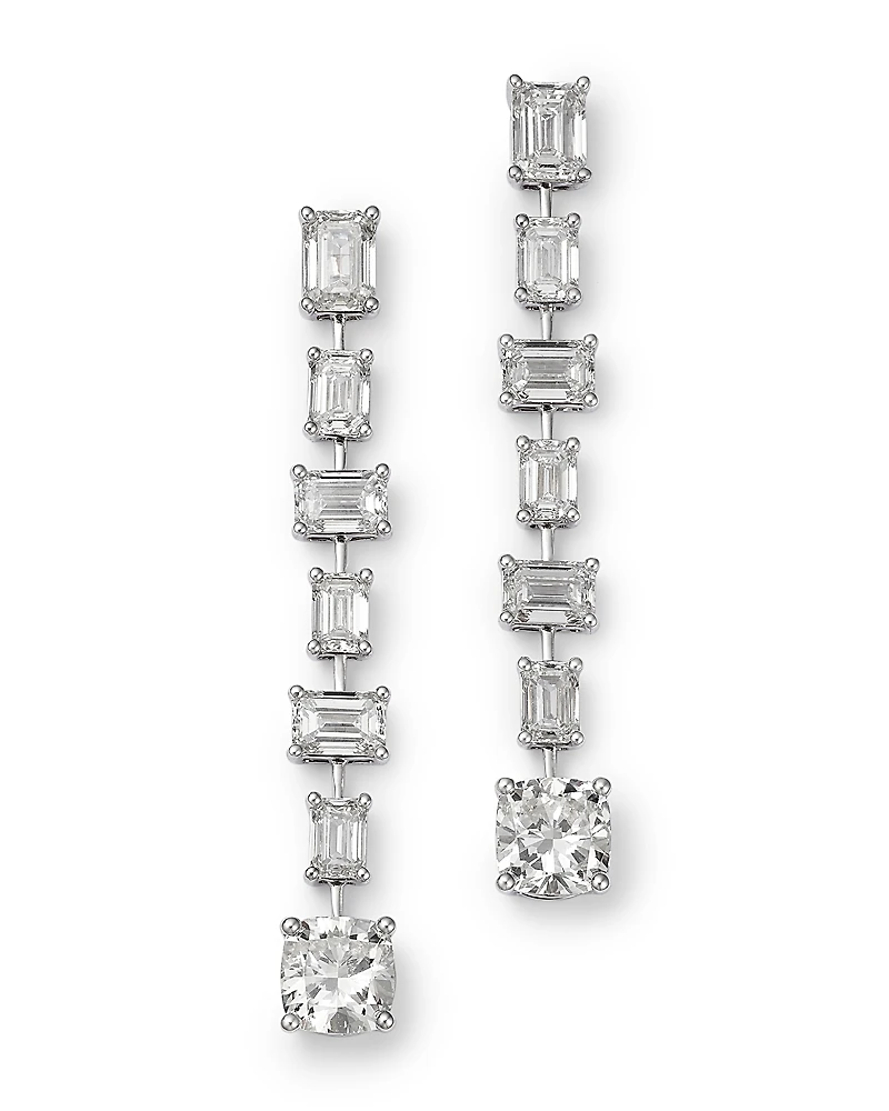 Bloomingdale's Fine Collection Luxe Collection Certified Lab Grown Diamond Mixed Cut Drop Earrings