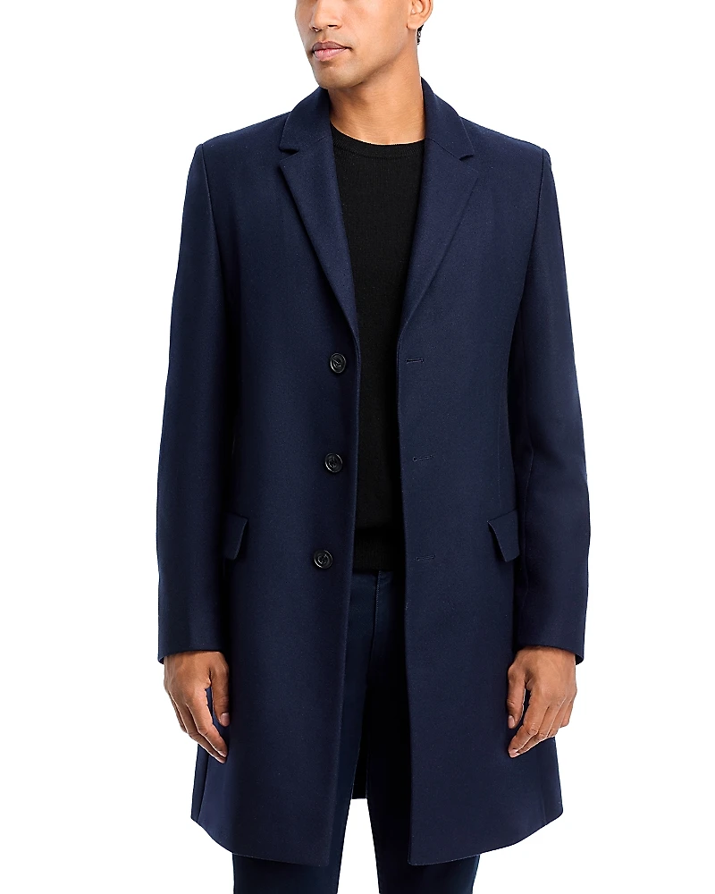 Hugo Migor Wool & Cashmere Extra Slim Fit Topcoat