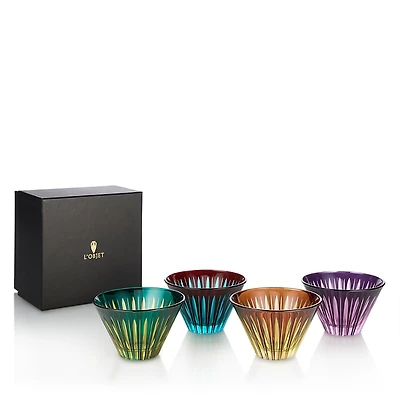 L'Objet Prism Condiment Bowls Assorted, Set of 4