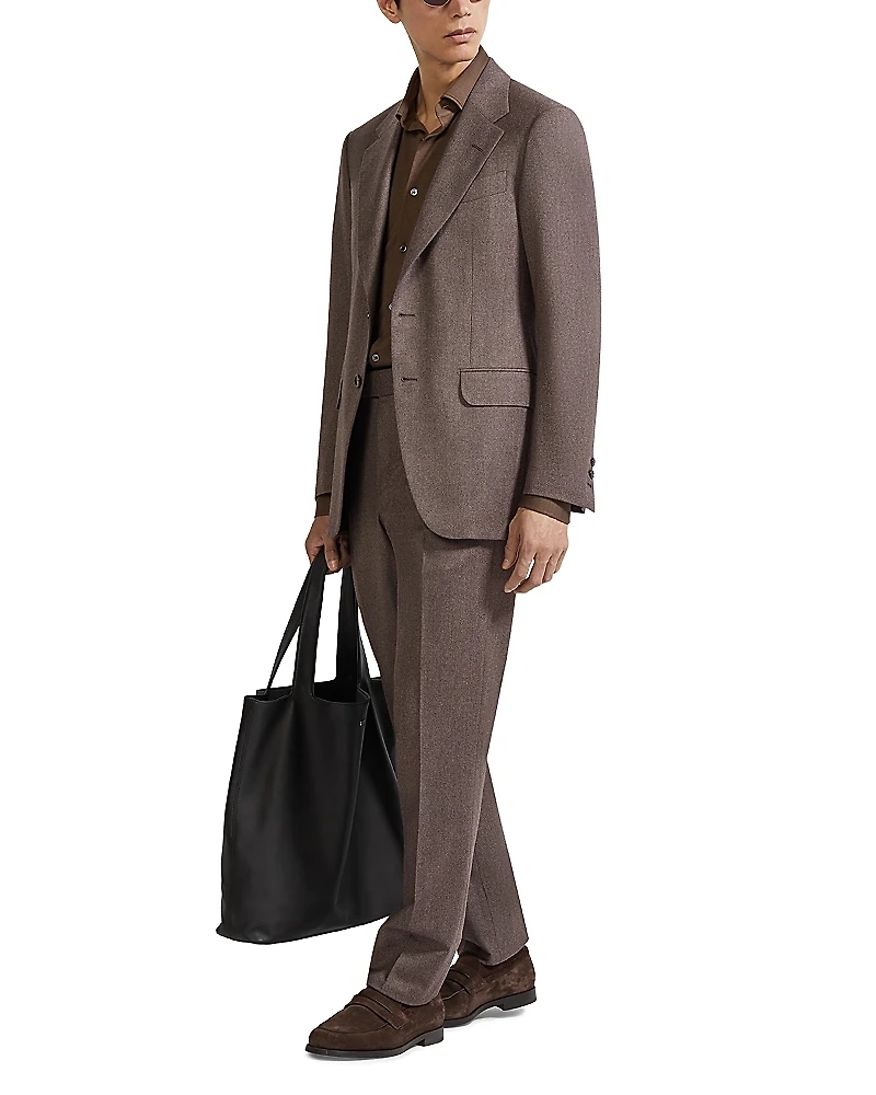Zegna Melange Wool and Cashmere Suit