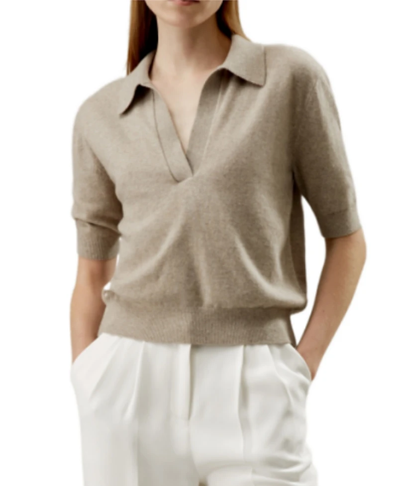 Lilysilk Baby Cashmere Polo Sweater