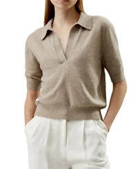 Lilysilk Baby Cashmere Polo Sweater