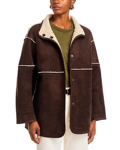 Velvet by Graham & Spencer Albany Reversible Faux Shearling Jacket
