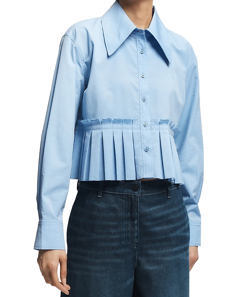 Saint Art Mila Pleated Hem Blouse