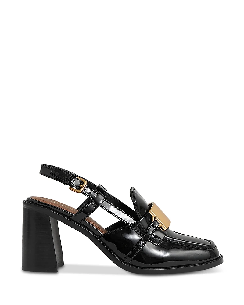Reiss Women's Laura Slingback Heeled Loafers