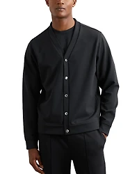 Reiss Casson Long Sleeve Interlock Cardigan