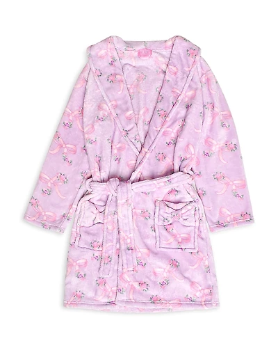Omg Accessories Girls' Bow Printed Bath Robe