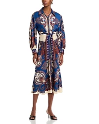 Farm Rio Arabesque Scarf Midi dress