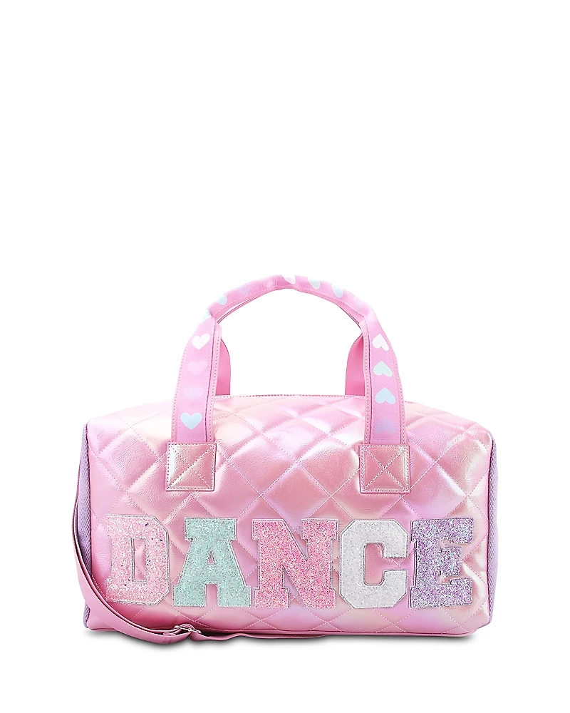 Omg Accessories Girls' Dance Quilted Large Duffel Bag