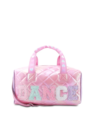 Omg Accessories Girls' Dance Quilted Large Duffel Bag