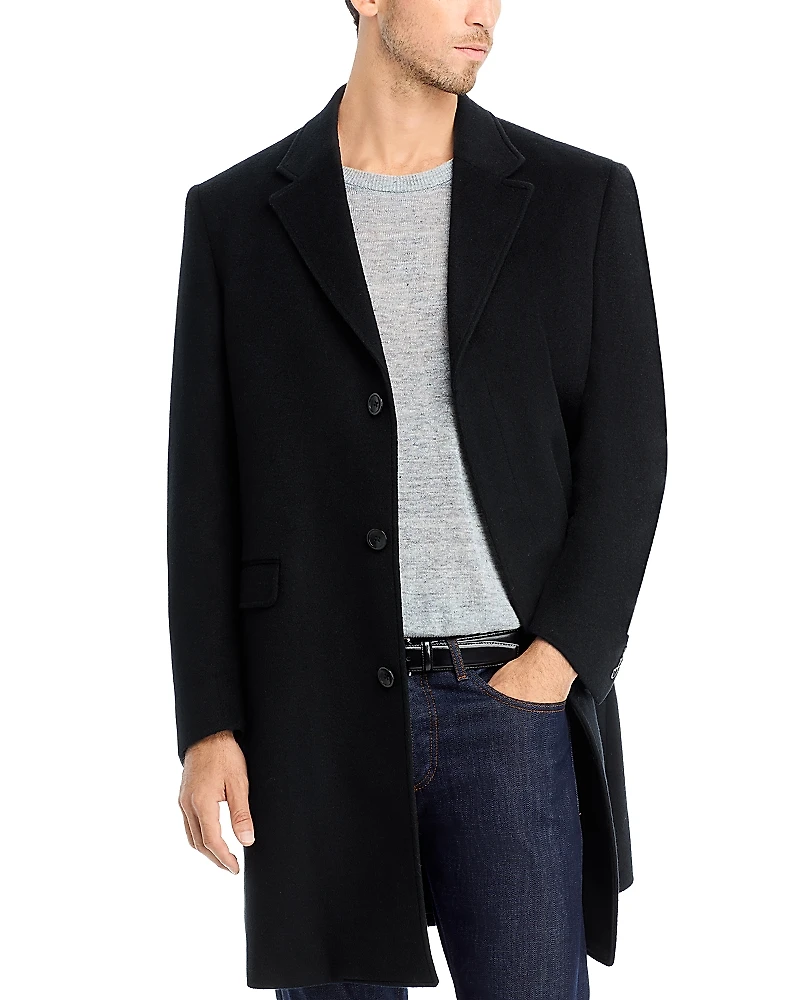 Vince Wool & Cashmere Flyfront Topcoat