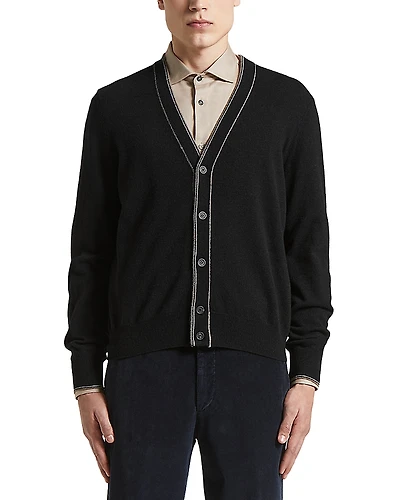 Peserico Wool and Cashmere Cardigan Sweater