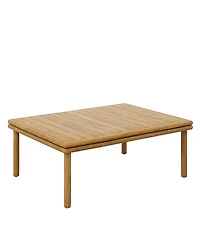 Modway Wren Outdoor Patio Teak Wood Coffee Table