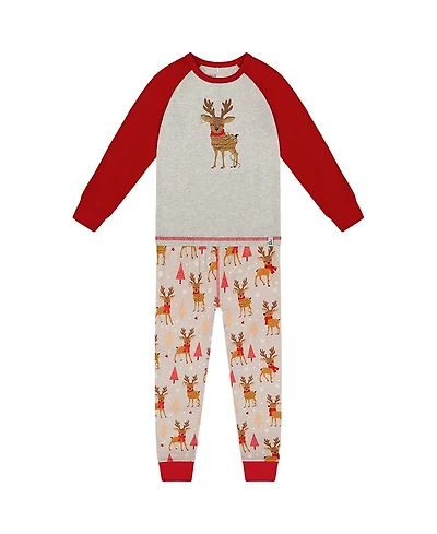 Deux par Boys' Two-Piece Organic Cotton Pajama Set - Little Kid, Big Kid