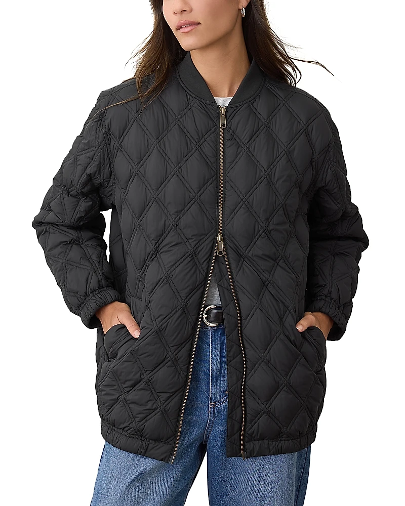 Marine Layer Marina Quilted Bomber Jacket