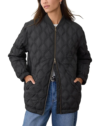 Marine Layer Marina Quilted Bomber Jacket